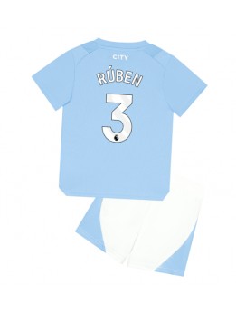 Manchester City Ruben Dias #3 Dječji Domaci Dres kompleti 2023-24 Kratak Rukavima (+ kratke hlače)